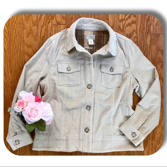 L.L. Bean Jackets & Blazers - L.L. Bean Soft Flannel Lined Corduroy Jacket